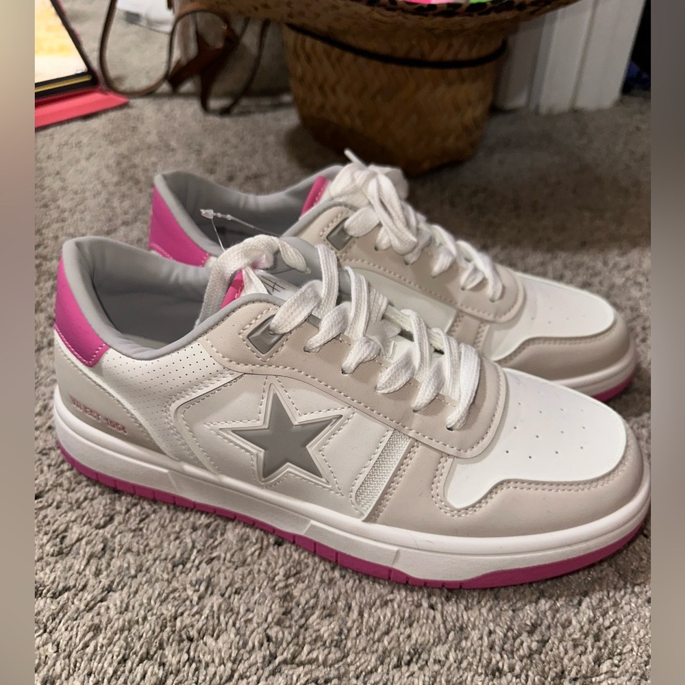 Vintage Havana Pink and White Sneakers